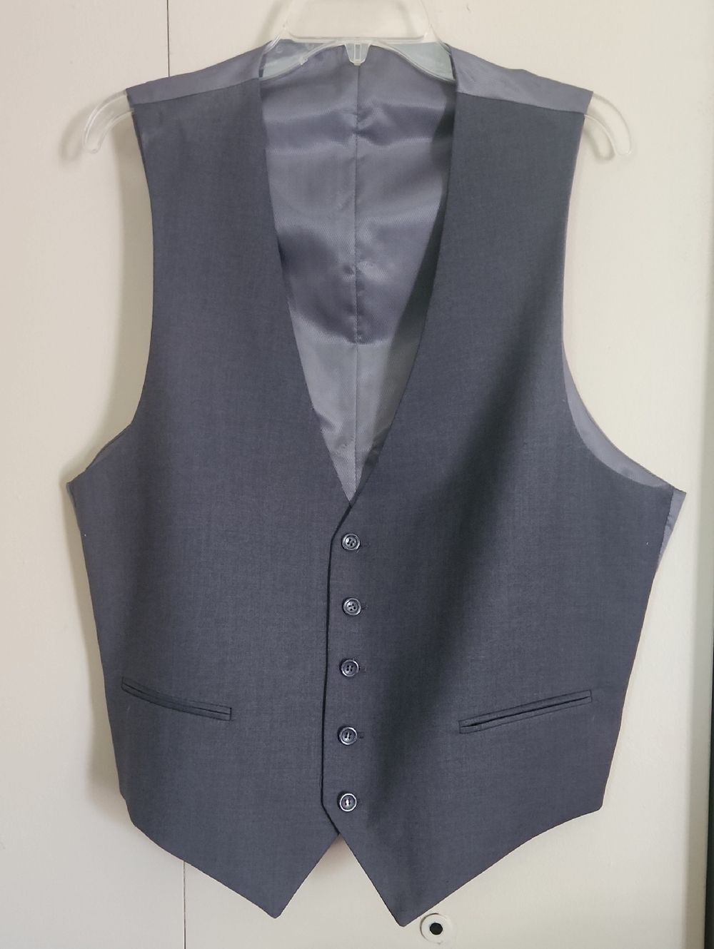 Caravelli Itally classic Men’s Gray Suit Vest - Tailored Formal Waistcoat